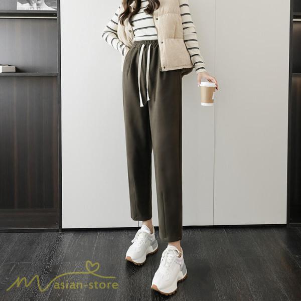 チノ・テーパード・ジョガー・スキニーパン | パンツ レディース テーパードパンツ 秋 冬 新作 ビジネスパンツ ロング丈 ラシャ 秋冬コーデ ウエストゴム カジュアル スウェットパンツ 着痩せ 通勤 通学