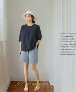 シャツ・ブラウス | ブラウス トップス ｔシャツ 半袖 体型カバー レディース シャツ 20代 30代 40代 ママ 50代 60代 大人 無地 ファッション 夏服 新作 2022 綿麻 ゆったり 丸首