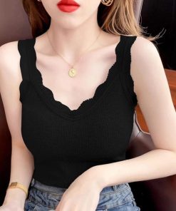 キャミソール | タンクトップス カップ付き リブインナー