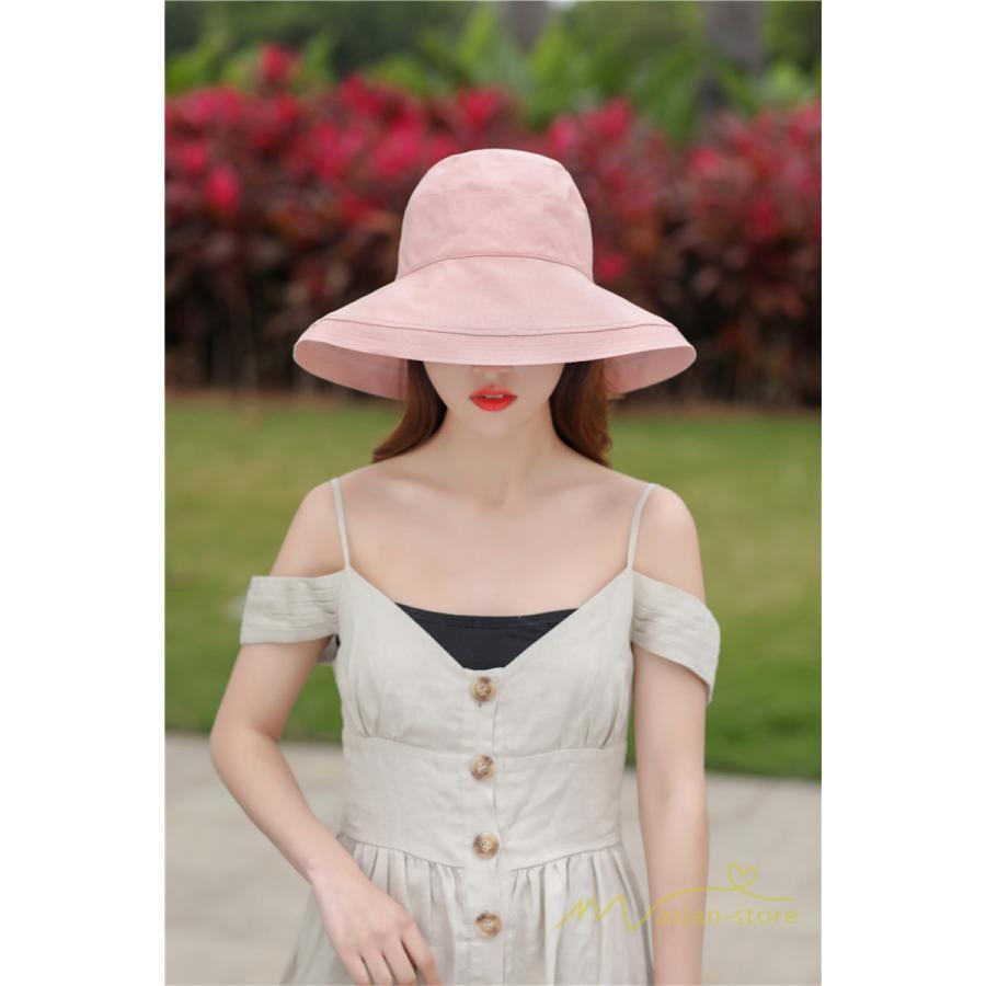 レディース | 帽子 春 夏 Uv 遮光 折りたたみ 大きいサイズ UVカット帽子 ひも つば広 頭 大きい 洗える 母の日 自転車 日焼け対策 遮光 小顔 熱中症 紫外線対策