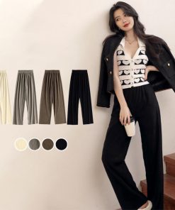 ワイドパンツ | セミハイウエスト 美脚