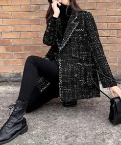 ジャケット・ブルゾン | ツイード風ジャケット レディース 秋冬