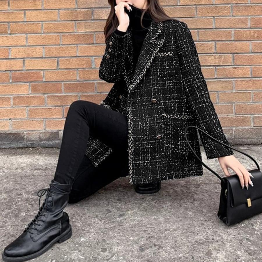 ジャケット・ブルゾン | ツイード風ジャケット レディース 秋冬