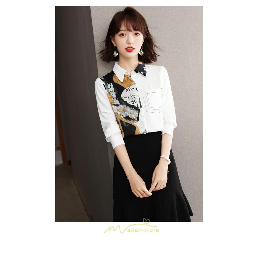 シャツ・ブラウス | シャツ ブラウス 秋冬 レディース シフォン きれいめ フォーマル 通勤 OL 春 長袖 オフィス ビジネス 綺麗 可愛い おしゃれ キレイめ カジュアル 高級感