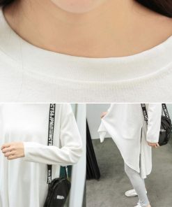 ワンピース | スリットtシャツ レディース ゆったり ロング丈 チュニック ワンピース