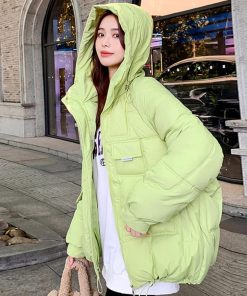 ジャケット・ブルゾン | 中綿フェイクダウンジャケット フード付き