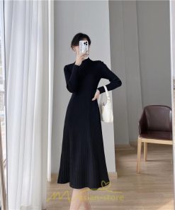 ニットワンピース | レディース 冬 きれいめ ニットフレア ロング おしゃれ タートルネック 秋冬 送料無料 通勤 可愛い おしゃれ デート 20代30代40代50代