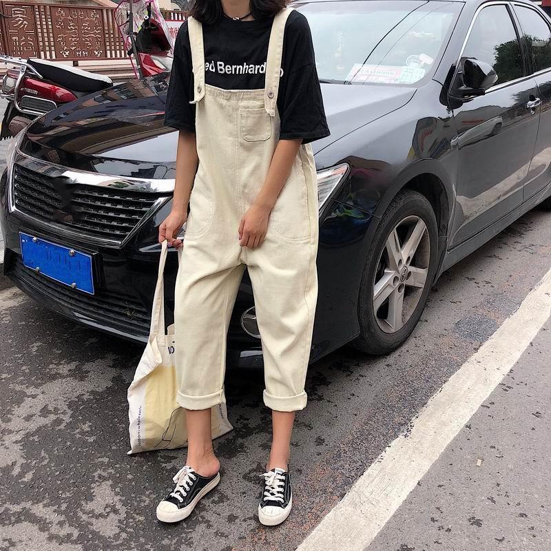 オーバーオール サロペット | 即日発送オールインワンジーンズ デニムパンツ 春夏 大きいサイズ カジュアル 9分丈 ストレッチ サロペットパンツ レディース カジュアル ゆったり デニムズボン