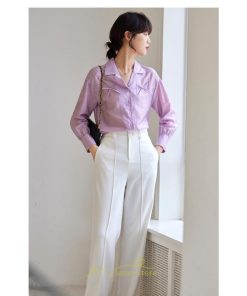 シャツ・ブラウス | ブラウス トップス レディース Vネック秋 蝶結び 可愛い トップス きれいめ フォーマル 上品 通勤 OL 20代30代40代50代 高品質 フェミニン