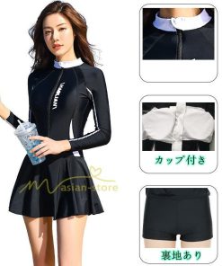 水着 | フィットネスレディース 競泳ワンピース スイムウェア オールインワン 練習用 体型カバー 20代30代40代50代 大きいサイズ 温泉ミニワンピース