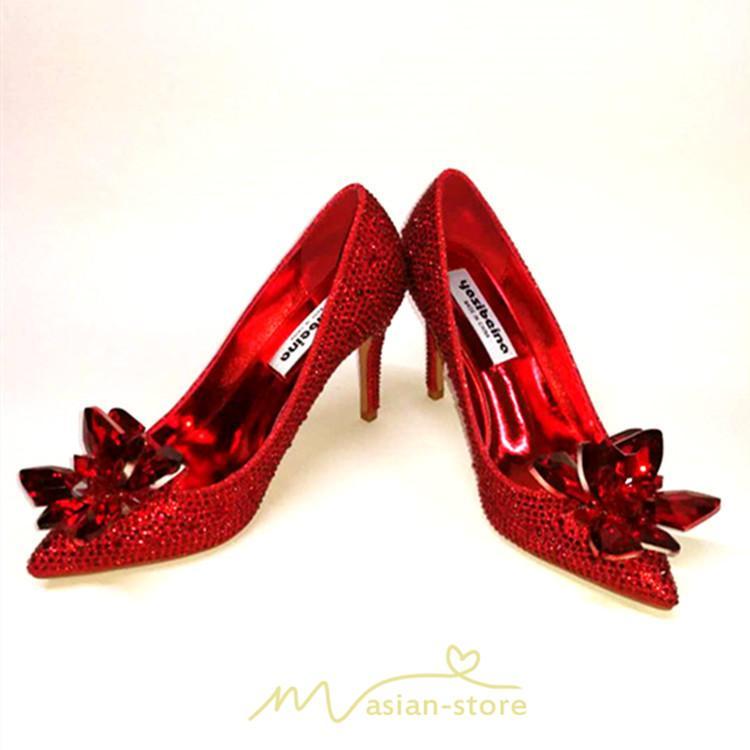 パンプス | ハイヒール 人工水晶 きらきら キレイめ ヒール5cm7cm9cm ポインテッドトゥ レディース 夏 サンダル 痛くない 美脚 ピンヒール 歩きやすい お出かけ