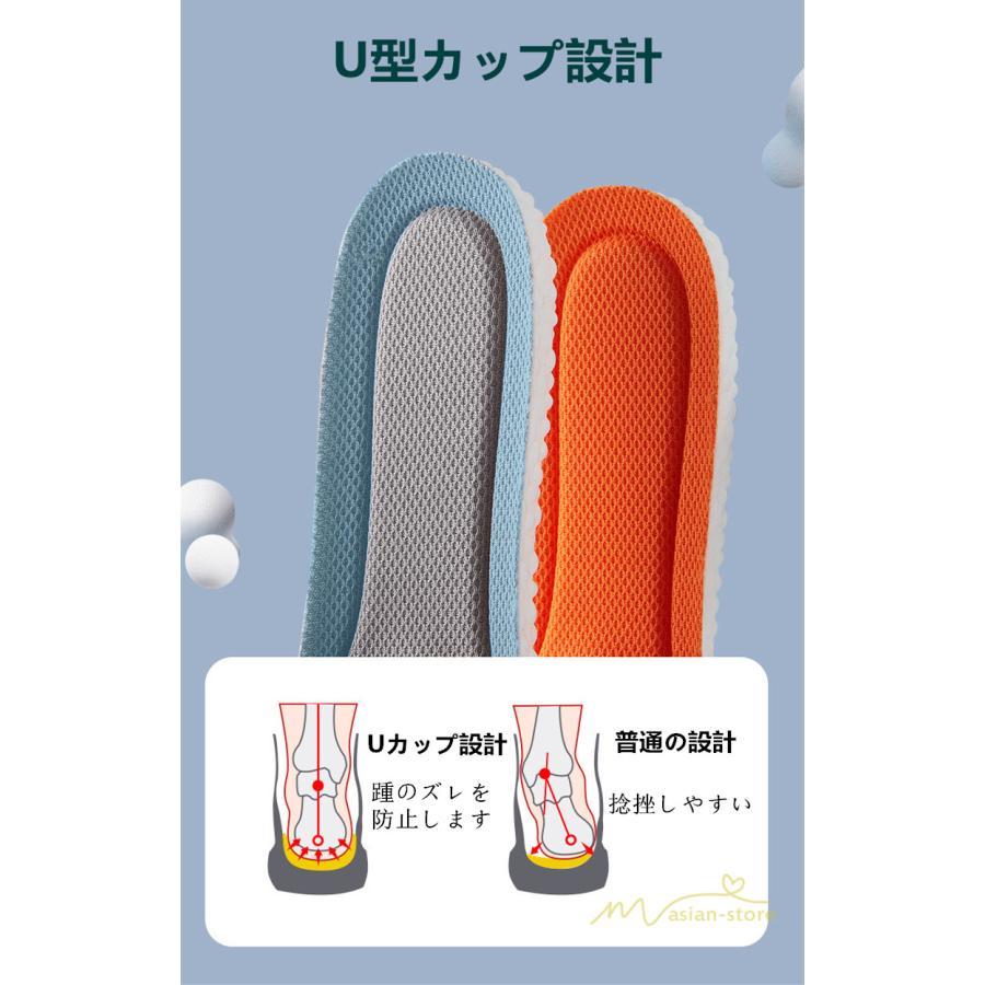 日用雑貨 | インソール アーチサポート 3D立体型 中敷きクッション 衝撃吸収 中敷 中敷き 防臭 通気性抜群 男女兼用 送料無料 スポーツ 反発 疲れにくい 通気性