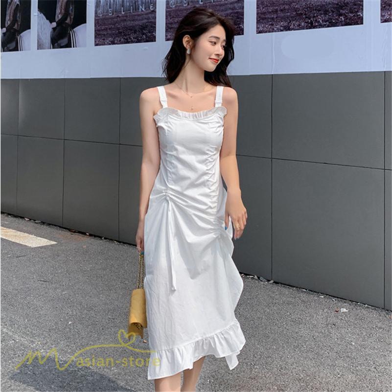 マキシ | サマーワンピース ワンピース レディース 着痩せ ノースリーブ ひざ下 カジュアル 韓国風 無地 気質 可愛い 通勤通学 ロングワンピース 20代30代40代 夏 大人