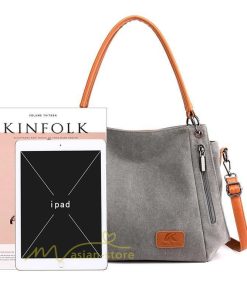 女性用バッグ | トートバッグ レディース キャンバス 3way ショルダー 帆布 大容量 エコバッグ 肩掛け A4 マザーズバッグ 旅行 おしゃれ 通勤 20代30代40代 鞄 通学 大きめ