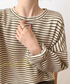 tシャツ・カットソー | Tシャツ レディース トップス 長袖 カットソー ボーダー シンプル ボートネック ストライプ柄 20代30代40代50代 着回し 通勤通学 お出かけ カジュアル 着痩せ