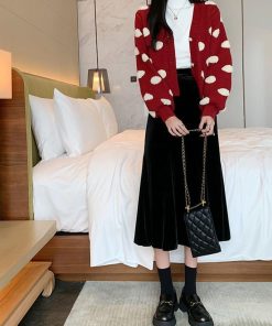 ロングスカート | マーメイドスカート ベルベット 韓国風