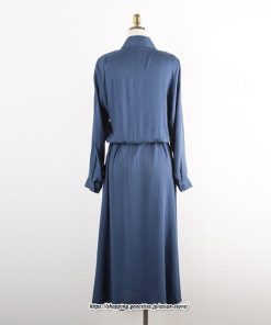 マキシ | 冬新作 ワンピース レディース ロング シャツワンピース 膝丈 婦人服 無地 大きいサイズ 長 可愛い ロングワンピース おしゃれ