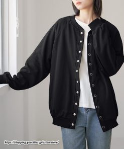 コート・ジャケット | コクーン2WAYカーデ カーディガン レディース 長袖 ジャケット アウター ゆったり コート 秋冬 スタンドカラー 前後 ミドル丈 ボタン ポケット トレーナー