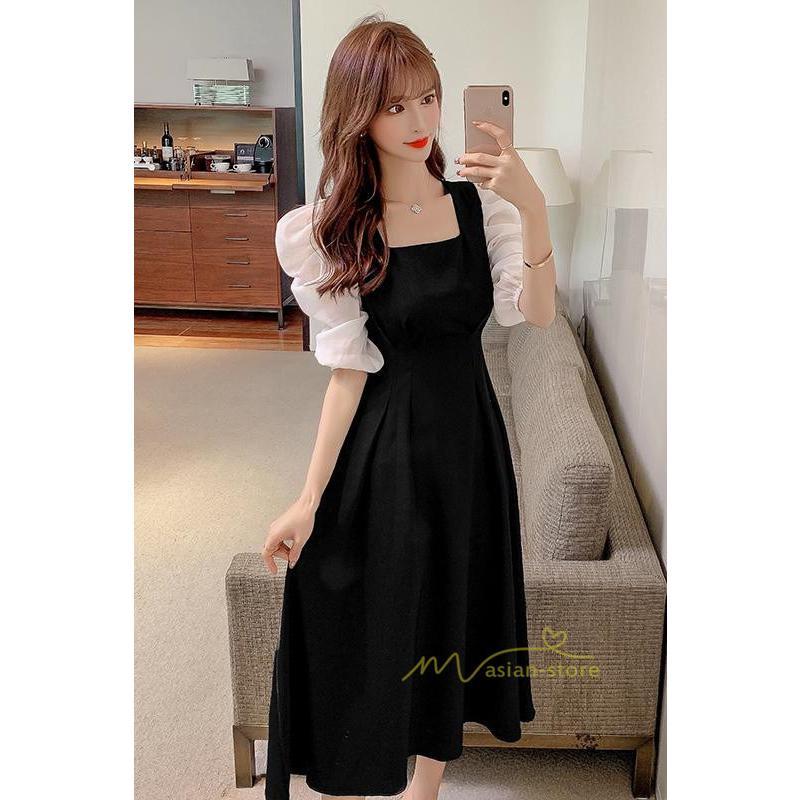 ミディアム | ワンピース レディース きれいめ フォーマルワンピース 結婚式 ドレス 二次会 膝丈ワンピース 40代 カジュアル ナチュラル お出かけ レトロ風 韓国ファッション