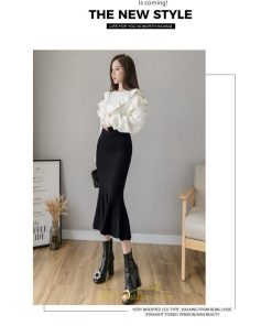 スカート | レディース ロング丈 マーメイド可愛い シンプル ニット 秋冬コーデ ボトムス きれい フレアカジュアル 女子会 新作 デート 抜け感