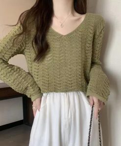 透かし編みトップス | 透かし編みニット メッシュニット 春秋冬