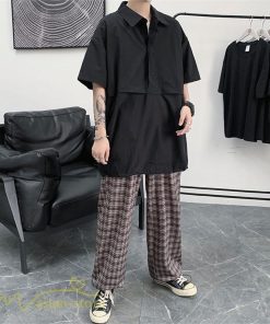 Tシャツ | シャツ ポロシャツ メンズ 夏新作 プルオーバー 無地 半袖 ゆったり トップス ポロ 薄手 大きいサイズ 日常感 体型カバー サマー着痩せ 2XL