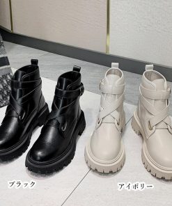 ショートブーツ | 厚底 レディース 美脚