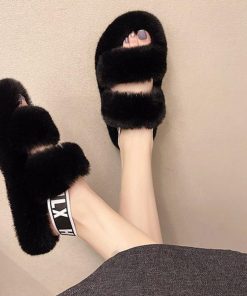 サンダル | ファーレディースファースリッパ