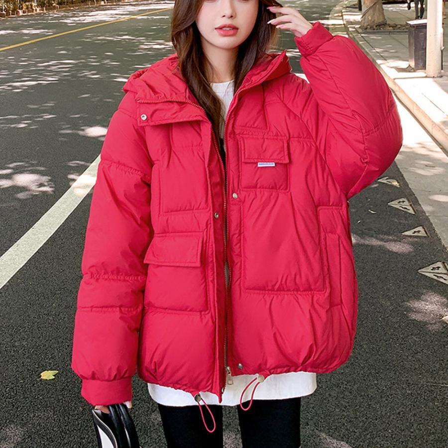 ジャケット・ブルゾン | 中綿フェイクダウンジャケット フード付き