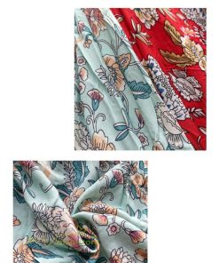 マキシ | ロングワンピース 五分袖 夏ワンピース 秋新作 Aラインワンピース マキシワンピース 花柄 プリント 旅行 ダンス ワンピース 30代40代 舞台 可愛い リボン