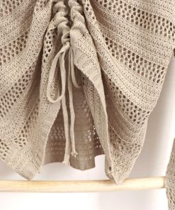 透かし編みトップス | フロントドロストニットトップスレディース