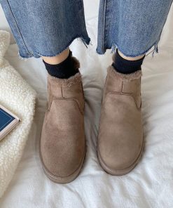 ムートンブーツ | 痛くない 人気 もこもこ モカシン 暖かい 裏起毛 レディース ブーツ 防寒 冬靴