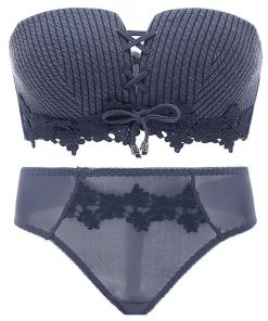 キャミソール | ブラトップ ランジェリー チューブトップ ノンワイヤー ショーツ ブラジャー 下着セット セット ベアトップ