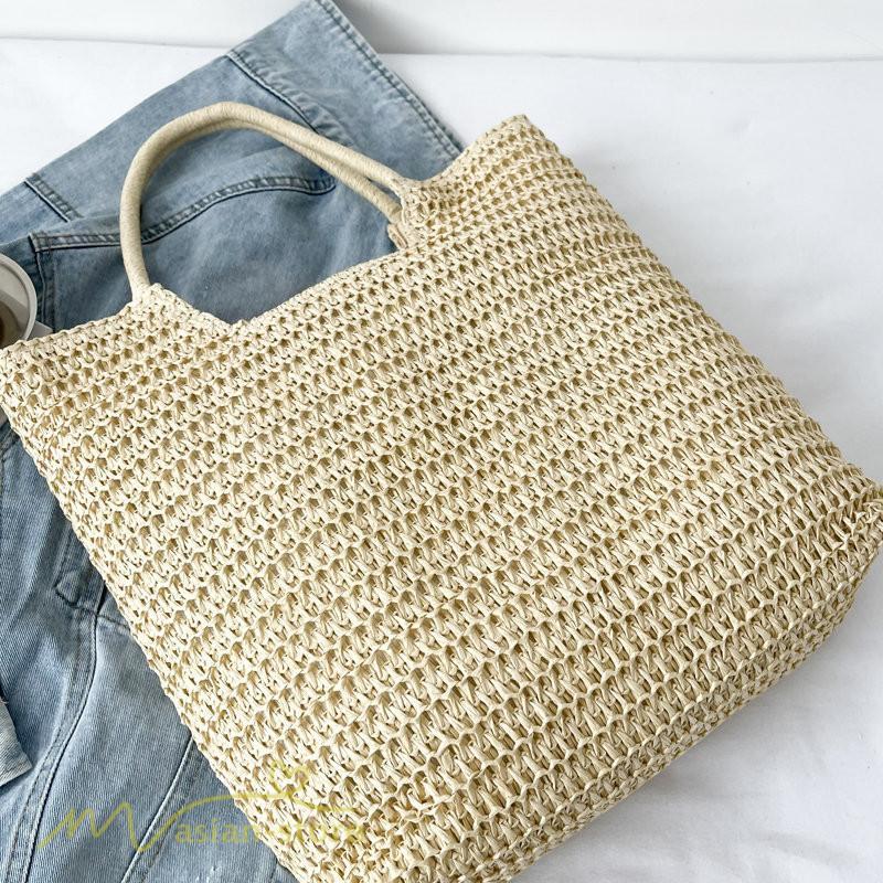 女性用バッグ | カゴバッグ ハンドバッグ ストローバッグ トートバッグ 夏バッグ 手持ち 大きめ 高級感 可愛い おしゃれ かごバッグ 夏 軽量 大容量 手提げ