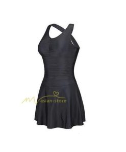 水着 | レディース ワンピース 20代 30代 40代 体型カバー ぽっちゃり 露出控えめ バッククロス 黒 セクシー リゾート 体型カバー 着痩せ 温泉水着 カジュアル