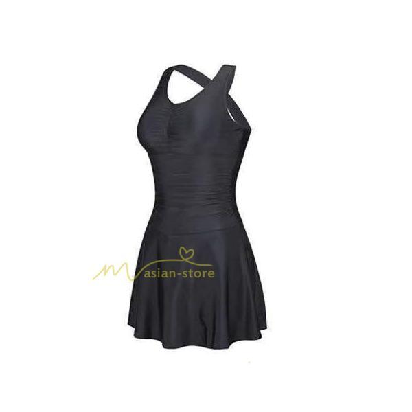 水着 | レディース ワンピース 20代 30代 40代 体型カバー ぽっちゃり 露出控えめ バッククロス 黒 セクシー リゾート 体型カバー 着痩せ 温泉水着 カジュアル