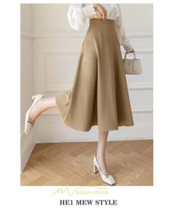 スカート | レディース ロング ミモレ フレアAライン ロング着痩せ 通勤 通学 オフィス OL オシャレ キレイめ カジュアル 20代30代40代50代