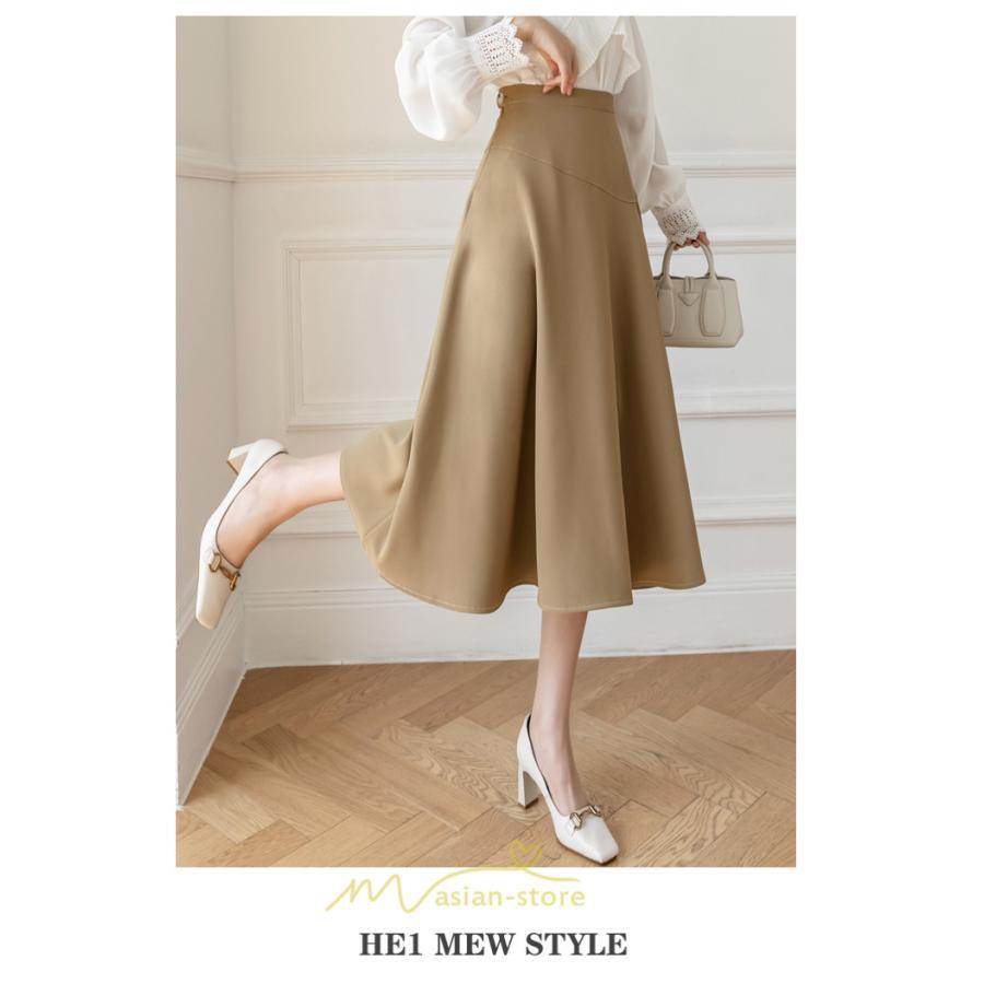 スカート | レディース ロング ミモレ フレアAライン ロング着痩せ 通勤 通学 オフィス OL オシャレ キレイめ カジュアル 20代30代40代50代