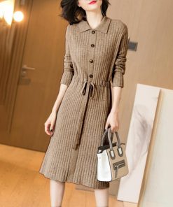 ワンピース | ニット無地 秋冬