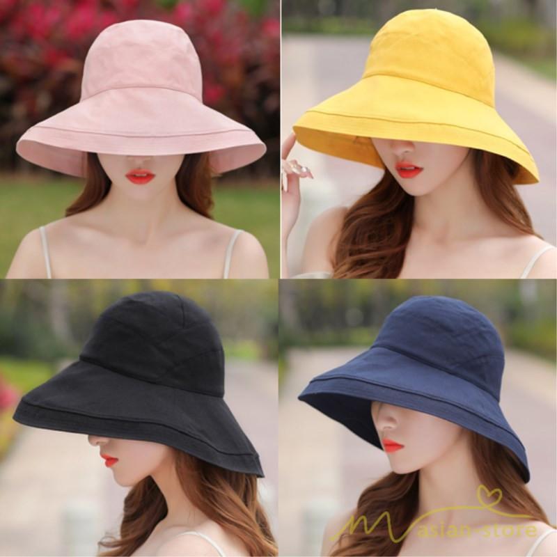 レディース | 帽子 春 夏 Uv 遮光 折りたたみ 大きいサイズ UVカット帽子 ひも つば広 頭 大きい 洗える 母の日 自転車 日焼け対策 遮光 小顔 熱中症 紫外線対策