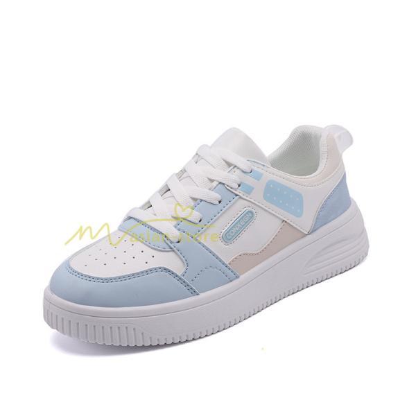 スニーカー | スニーカー レディース レディースシューズ ローカット 靴 フラットシューズ ぺたんこ ウォーキングシューズ Pu革 厚底スニーカー 厚底靴 美脚 歩きやすい