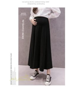 スカート | マタニティ 服 妊婦服 マタニティフレア Aライン着痩せ 産前 産後 マタニティウェア ウエスト調整 フレア 妊婦服 日常感 Aライン