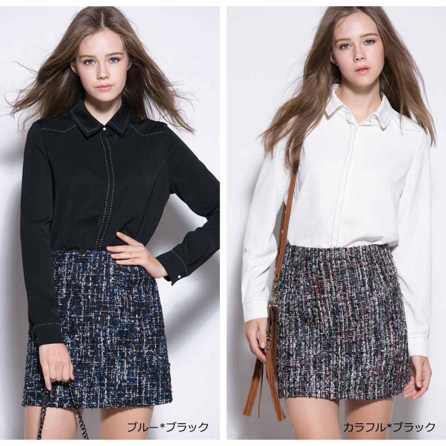 タイトスカート | ツイード スカート 台形スカート ミニスカート ハイウエスト