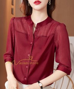 ｔシャツ・カットソー | Tシャツ レディース 7分袖 七分袖 カジュアル おしゃれ 女性用 シンプル 無地 ブラック ブラウス 通勤 フェミニン 20代30代40代50代 シフォンシャツ エレガント