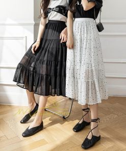 スカート | ロングレディース シフォンロング スカートシフォンロング マキシシフォン ゆったり カジュアル 20代30代40代50代 着痩せ