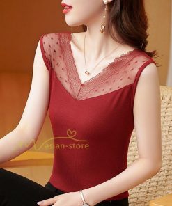 キャミソール タンクトップ | タンクトップ レディース 春夏 インナー トップス ノースリーブ Vネック Vネックタンク レース付き カシュクール 上品 お出かけ 20代30代40代50代 快適 ママ