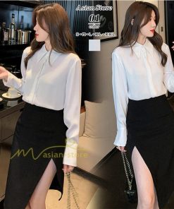 シャツ・ブラウス | ワイシャツ レディース ブラウス 長袖 おしゃれ オフィス 通勤 事務服 仕事 ビジネス 20代30代40代50代 お出かけ 韓国ファッション 着痩せ カジュアル 通学