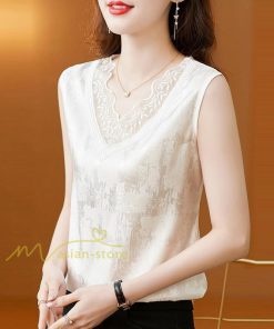 キャミソール タンクトップ | タンクトップ キャミソール レディース 夏 春 20代 30代 40代 ノースリーブ Ｖネック Ｖネックタンク レース付き 母 快適 インナー カシュクール カジュアル