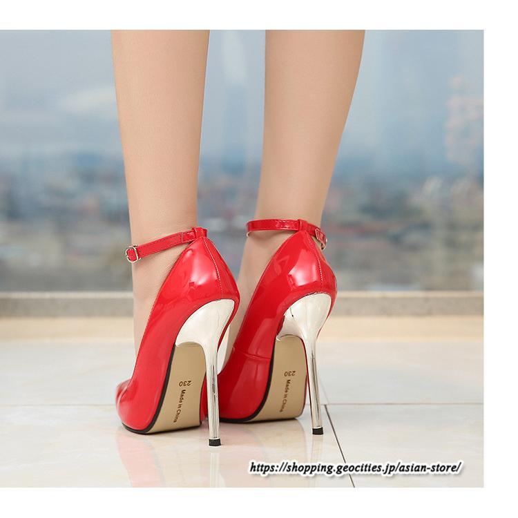 パンプス | ハイヒールピンヒール ポインテッドトゥ ストラップ レディースシューズ 靴 大きいサイズ 27cm 滑り止めソール 大人 セクシー パーティー