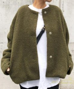 コート・ジャケット | ノーカラーコート レディース 秋冬 ショート丈 長袖 アウター ファーコート 羽織り ゆったりシルエット 無地 トップス 秋アウター 可愛い 秋コート ラムコート